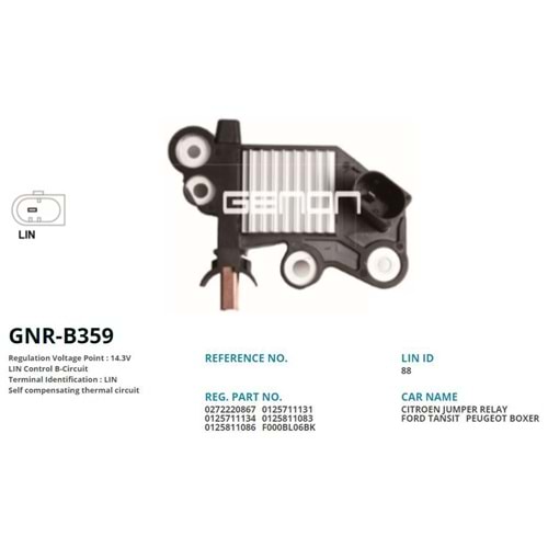 ALTERNATOR KONJEKTOR 12V CITROEN JUMPER 2.0 HDI / FORD RANGER - TRANSIT 2.2 TDCI / PEUGEOT BOXER 2.2 HDI / LAND ROVER DIS