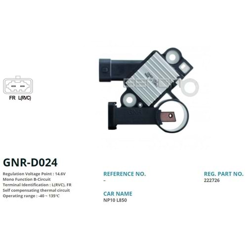 ALT. KONJEKTOR 12V CHEVROLET CRUZE 2.0 DIESEL (L(RVC), FR)