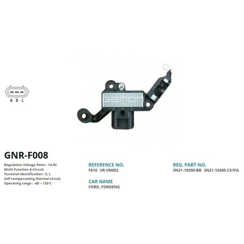 ALT. KONJEKTOR 12V FORD TRANSIT VISTEON (S, L)