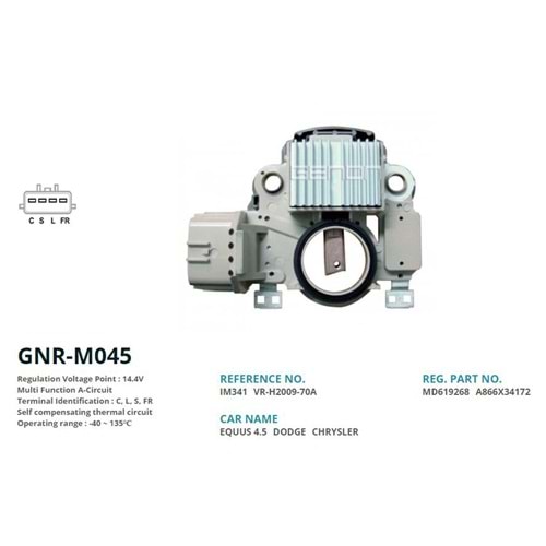 ALT. KONJEKTOR 12V MITSUBISHI CARISMA 2000-----> YENI MODEL (C, L, S, FR)