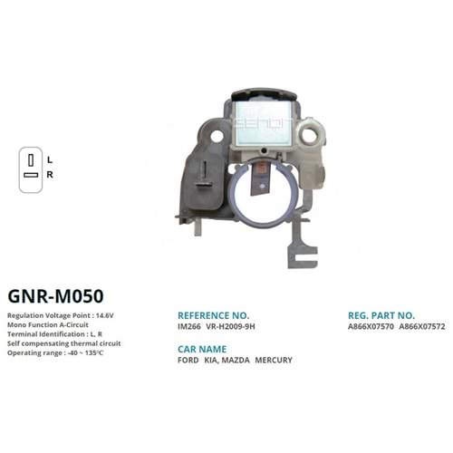 ALTERNATOR KONJEKTOR 12V MAZDA 323 / MITSUBISHI COLT - GALANT - LANCER / HYUNDAI EXCEL - ELENTRA (L, R)