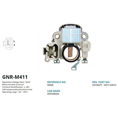 ALTERNATOR KONJEKTOR 24V TCM / KUBOTA (A2TA8277) (L, I(R))