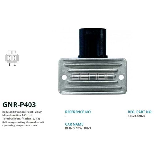 ALT. KONJEKTOR 24V KIA RHINO 5 TONLUK KAMYON (37370-84020) (L, I(R))