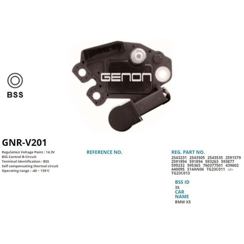 ALTERNATOR KONJEKTOR 12V BMW 316d - 320d - 520d - X3 2.0d - X5 - 730d -740d (BSS)