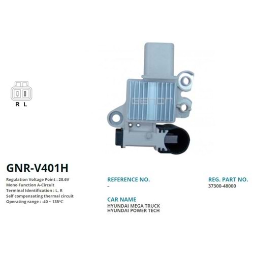 ALTERNATOR KONJEKTOR 24V HYUNDAI KAMYON (L,R)