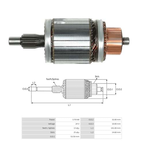 MARS KOLLEKTORU 24V 13 DIS MITSUBISHI CANTER 659 Y.M. (UMK-1008)
