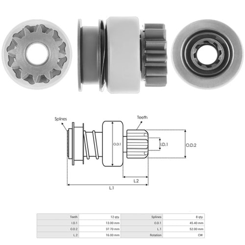 MARS DISLISI 12 DIS MITSUBISHI L300 - L200 - PAJERO (ZEN-1567 / UMD-5447)