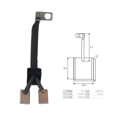 MARS MOTORU KOMURU 12V MAZDA / MITSUBISHI / NISSAN / HYUNDAI ACCENT (4.5 X 12 X 17.5) (JASX 40-41)