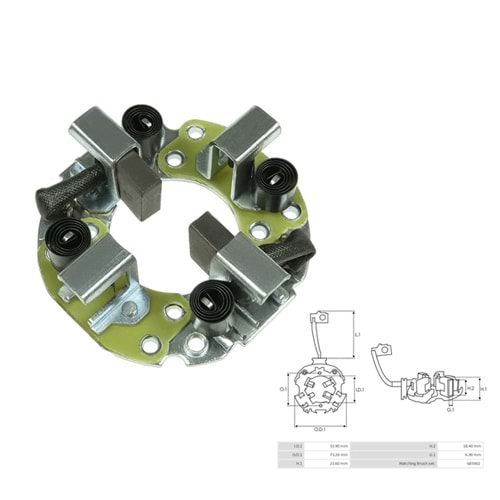 MARS KOMUR YUVASI 12V JASX 96/97 - JASX 98/99 MITSUBISHI / HYUNDAI / NISSAN / MAZDA / SUZUKI (MI 6971 - MI 8991)