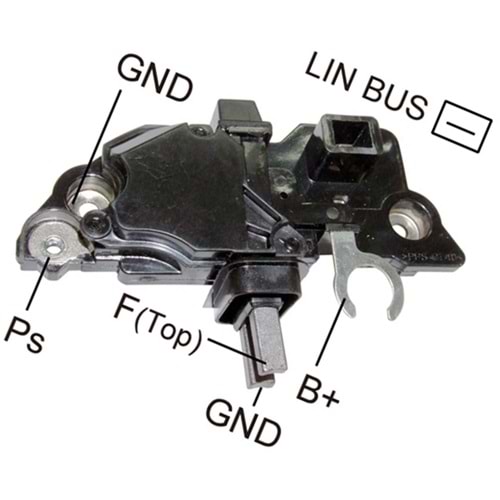 ALTERNATOR KONJEKTOR 12V (LIN) TEK FIS VOLVO S60 2.0T - VOLVO S80 2.0T - VOLVO V70 2.0T 160 AMP (F00M145311)