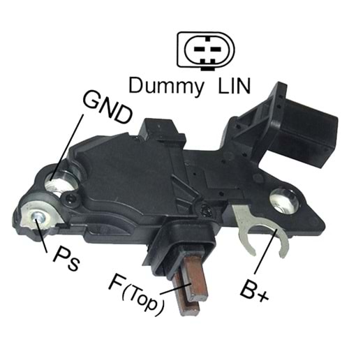 ALTERNATOR KONJEKTOR 12V LIN-X(DUMMY) TERMINAL MERCEDES BENZ SERVICING: BOSCH 0124525054 - 055 - 161 150 AMP