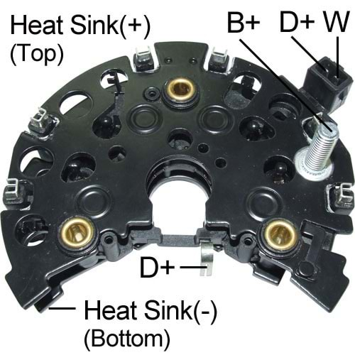 ALTERNATOR DIOT TABLASI AUDI A3 1.6 - 1.8 / VOLKSWAGEN GOLF 1.8 / VOLKSWAGEN T4 1.9 TD. 122MM