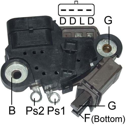 ALTERNATOR KONJEKTOR 12V D-D-L-D TERMINAL GENERAL MOTORS CHEVY(CHINA) / GM CHEVROLET 105 AMP