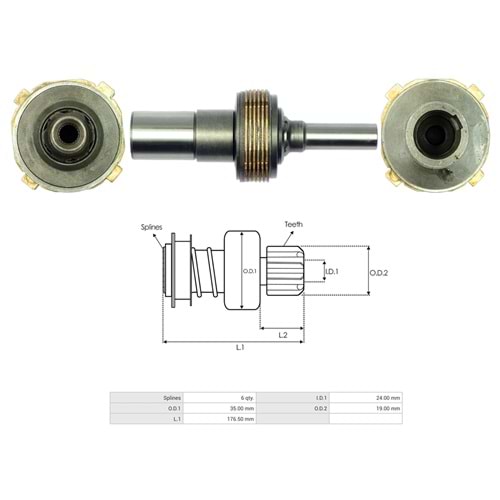 MARS DEBRIYAJI 24V 9,0 KW KHD- LIEBHERR (0001510003) (UMM-3569)