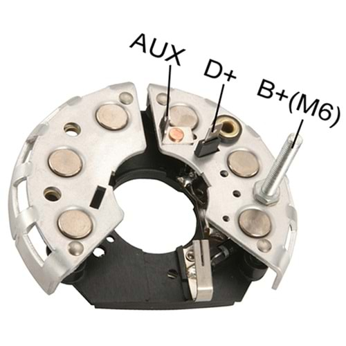 ALTERNATOR DIOT TABLASI MERCEDES / AUDI / BMW / OPEL 2 FIS+CIVATA (DEVIR SAATI CIKISSIZ) E.M. 114MM