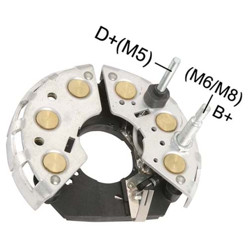ALTERNATOR DIOT TABLASI GM OPEL ASTRA 1.2 / VECTRA A 1.8-2.0 - KADETTE 1.2 114MM