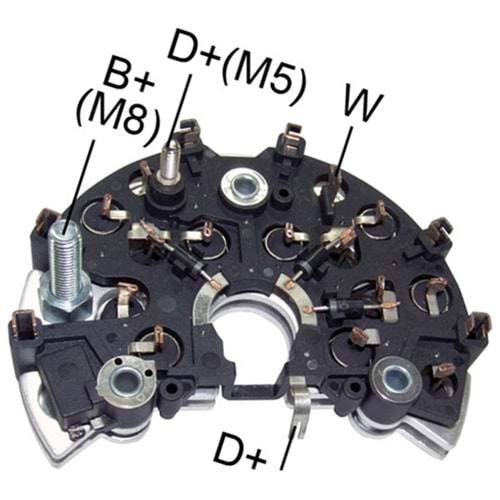 ALTERNATOR DIOT TABLASI AUDI 1,9TDI / VOLKSWAGEN GOLF IV / TRANSPORTER 2,5TDI 122MM