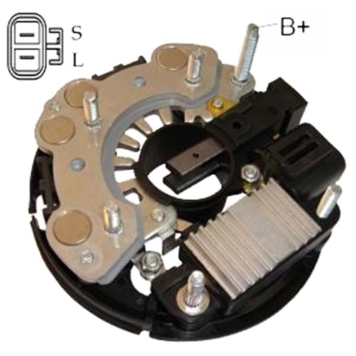 ALTERNATOR DIOT TABLASI 12V S-L TERMINAL NISSAN PICK-UP - TERRANO (DIOT TABLASI + KONJEKTOR) 70 AMP (LR170-744)