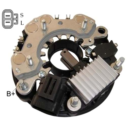 ALTERNATOR DIOT TABLASI 12V L-S TERMINAL NISSAN FORNTIER - XTERRA 2.4L (DIOT TABLASI + KONJEKTOR) 100 AMP