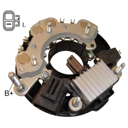 ALTERNATOR DIOT TABLASI 24V L-X(DUMMY) TERMINAL ISUZU NQR KAMYON (DIOT TABLASI+ KONJEKTOR) TEK FIS SET (UWA-3517) 50 AMP