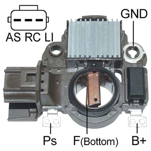 ALTERNATOR KONJEKTOR 12V FORD FIESTA - FUSION 1.4 - 1.6 / MAZDA 2 1.6 (A5TA7792) (UWA-3759) 3 FISLI