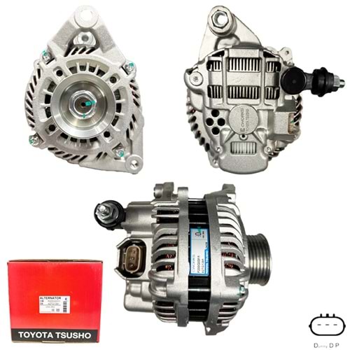 ALT. ALTERNATOR (TOYOTA TSUSHO) 12V 90 AMP MAZDA 2 - MAZDA 3 (A2TG1391)