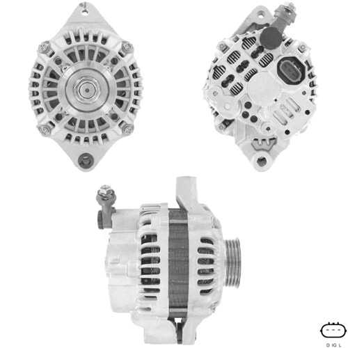 ALT. ALTERNATOR 12V 60 AMP SUZUKI VITARA 1.6 - JIMNY 1.3 - ALTO 1.1 (A5TA3891)