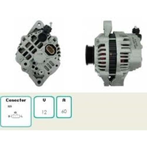 ALT. ALTERNATOR (TOYOTA TSUSHO) 12V 60 AMP SUZUKI VITARA 1.6 - JIMNY 1.3 - ALTO 1.1 (A5TA3891)