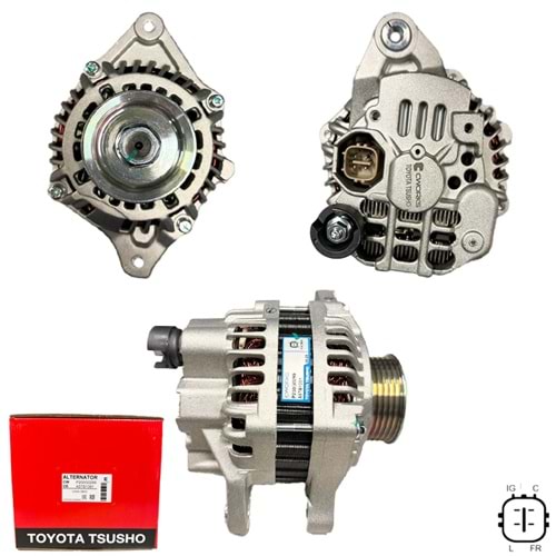 ALT. ALTERNATOR (TOYOTA TSUSHO) 12V 80 AMP HONDA CIVIC VIII 1.4 - JAZZ II (A5TB1391)