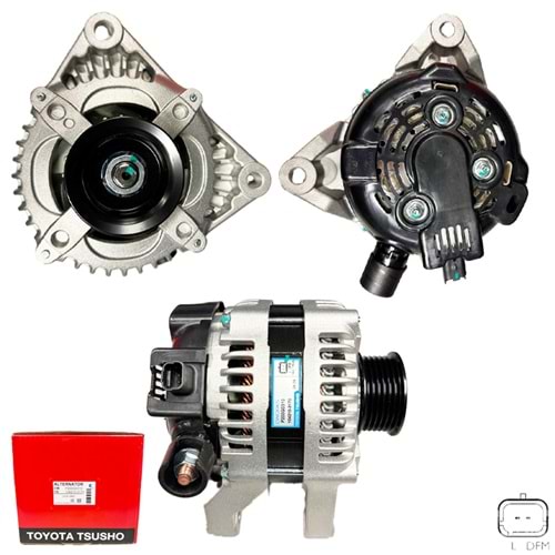 ALT. ALTERNATOR (TOYOTA TSUSHO) 12V 150 AMP CITROEN C3 1.4 HDI - C4 - BERLINGO 2.0 HDI / PEUGEOT 206 - 307 1.4 HDI -