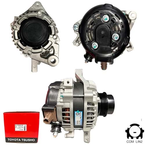 ALTERNATOR (TOYOTA TSUSHO) 12V 100 AMP TOYOTA COROLLA - AURIS - YARIS 1.33 (COM LIN2) (104211-3020)