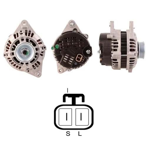 ALTERNATOR 12V 90 AMP HYUNDAI ACCENT - ELENTRA (L) (GNA-6037)