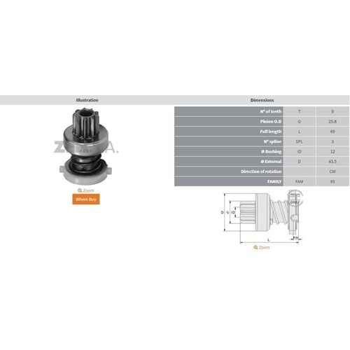 MARS DISLISI 9 DIS BUICK / CHEVROLET / GM / ISUZU