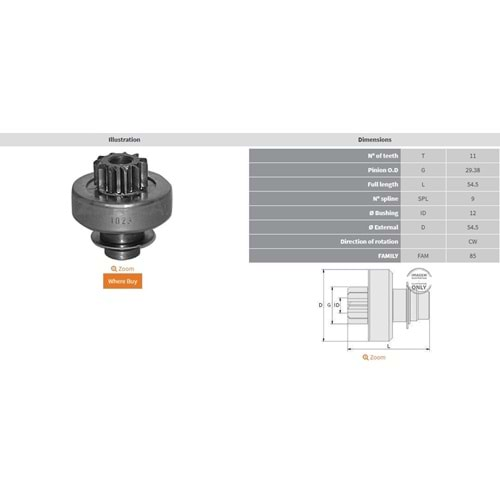 MARS DISLISI 11 DIS RENAULT 19 - 21 EXPRESS KISA / CITROEN JUMPER / PEUGEOT BOXER DIZEL