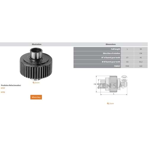 MARS DISLISI 50 DIS ISUZU (ZEN-0737 - 0790 - 0791 - 792 - 844 - 1780)