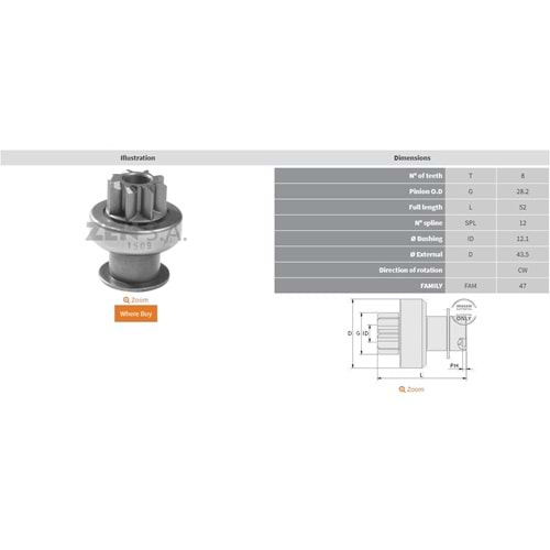 MARS DISLISI 8 DIS ALTO / ESTTEM / HYUNDAI I10 / ISUZU / LANCER / MARUTI / PEUGEOT / SANTRO / SUZUKI / VAGAN