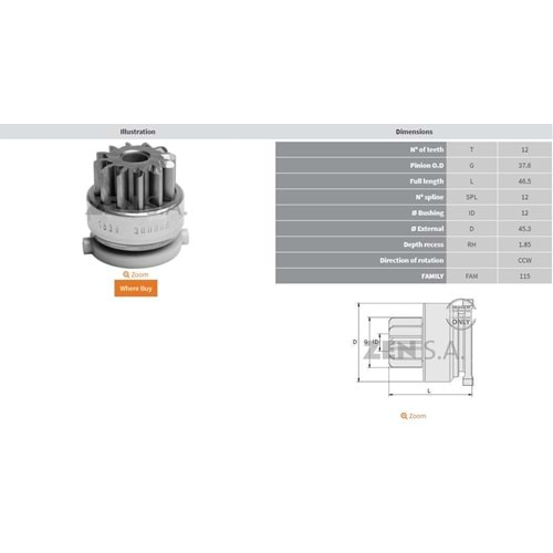 MARS DISLISI 12 DIS FORD TRANSIT V184 (CCW)