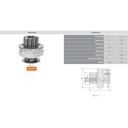MARS DISLISI 10 DIS FORD PICK UP / SSANGYONG ACTYON - KYRON - NEW ACTYON SPORT - REXTON