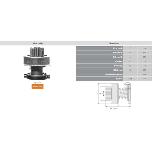 MARS DISLISI 10 DIS MERCEDES BENZ E 270 - E 320 - ML 270 - S 320 - CDI SPRINTER 216 -316 - 416 2.3 2000 - 2003