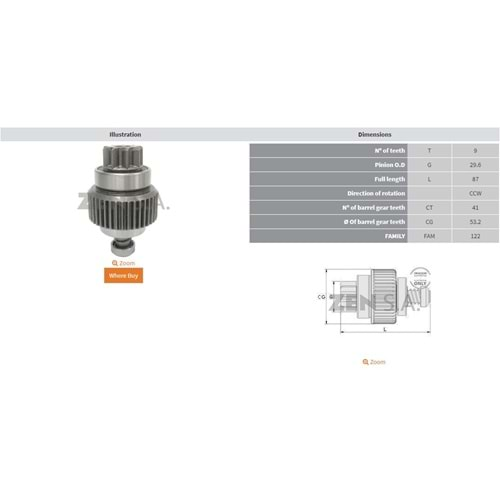 MARS DISLISI 9 DIS YANMAR MARINE D27 - MARINE KL (CCW)