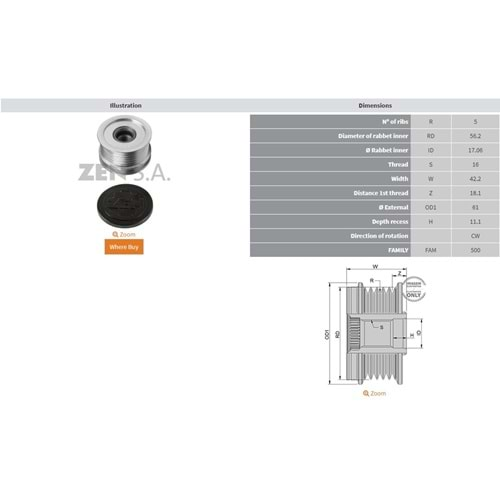 ALTERNATOR KASNAK AUDI A3 - Q3 - TT / SEAT / VOLKSWAGEN JETTA - LUPO - POLO (5 KANAL)