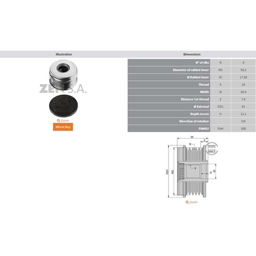 ALT. KASNAK AUDI A4 1.6 - 18 - A6 1.8 / VOLKSWAGEN PASSAT 1.6 - 1.8 / SKODA SUPERB 2.0 (6 KANAL)
