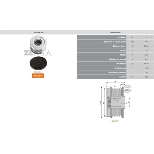 ALTERNATOR KASNAK AUDI A1 - A3 TFSI / SEAT TSI / SKODA TSI / VOLKSWAGEN TSI (6 KANAL)