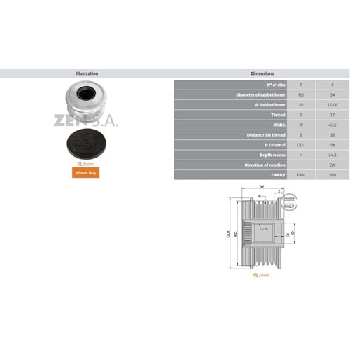 ALTERNATOR KASNAK ALFA ROMEO 159 JTDM / FIAT 1.9 MULTIJET / LANCIA MULTIJET / (SAAB 1.9 TID (6 KANAL)