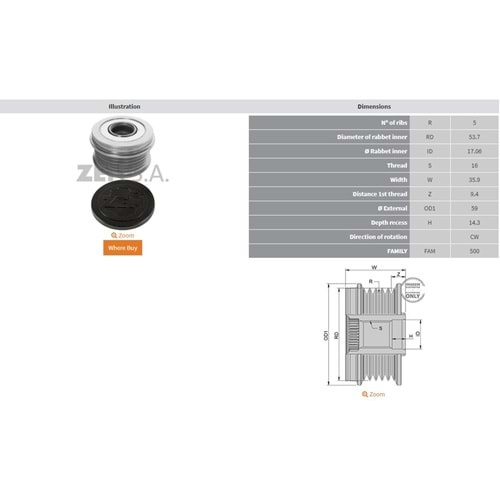 ALT. KASNAK OPEL CORSA D - MERIVA B - INSIGNIA - ASTRA J 1.4 (5 KANAL)