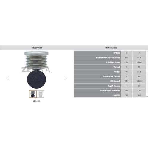 ALT. KASNAK RENAULT CAPTUR - KADJAR - CLIO - MEGANE 1.3 TCE - TRAFIC 2.0 DCI / DACIA SANDERO 0.9 TCE / NISSAN (7