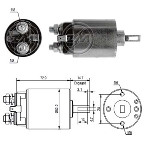 MARS OTOMATIGI 12V NISSAN 200 - 510 - 720 - D21