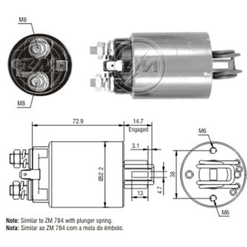 MARS OTOMATIGI 12V MASSEY FERGUSON TRACTOR / NISSAN 200 - 280 - 510 - 610 - 620 - 710 - BLUEBIRD - DATSUN - LAUREL