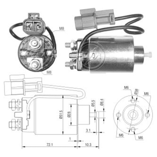 MARS OTOMATIGI 12V FORD MAVERICK / NISSAN D21 - INFINITI - KING CAP - PICK-UP - TERRANO