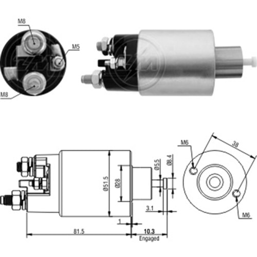 MARS OTOMATIGI 12V CITROEN BERLINGO - C2 - C3 - C4 - SAXO - XSARA / DACIA LOGAN / PEUGEOT 106 - 206 - 307 - PARTNER